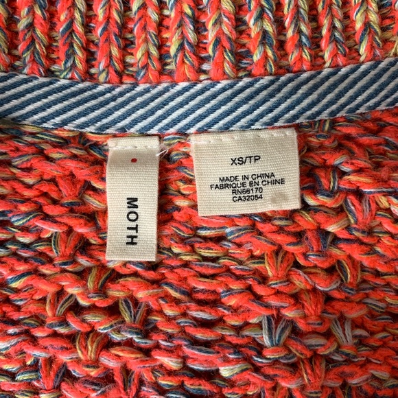 Anthropologie Moth Chunky Knit Sweater Size XS - Picture 7 of 15